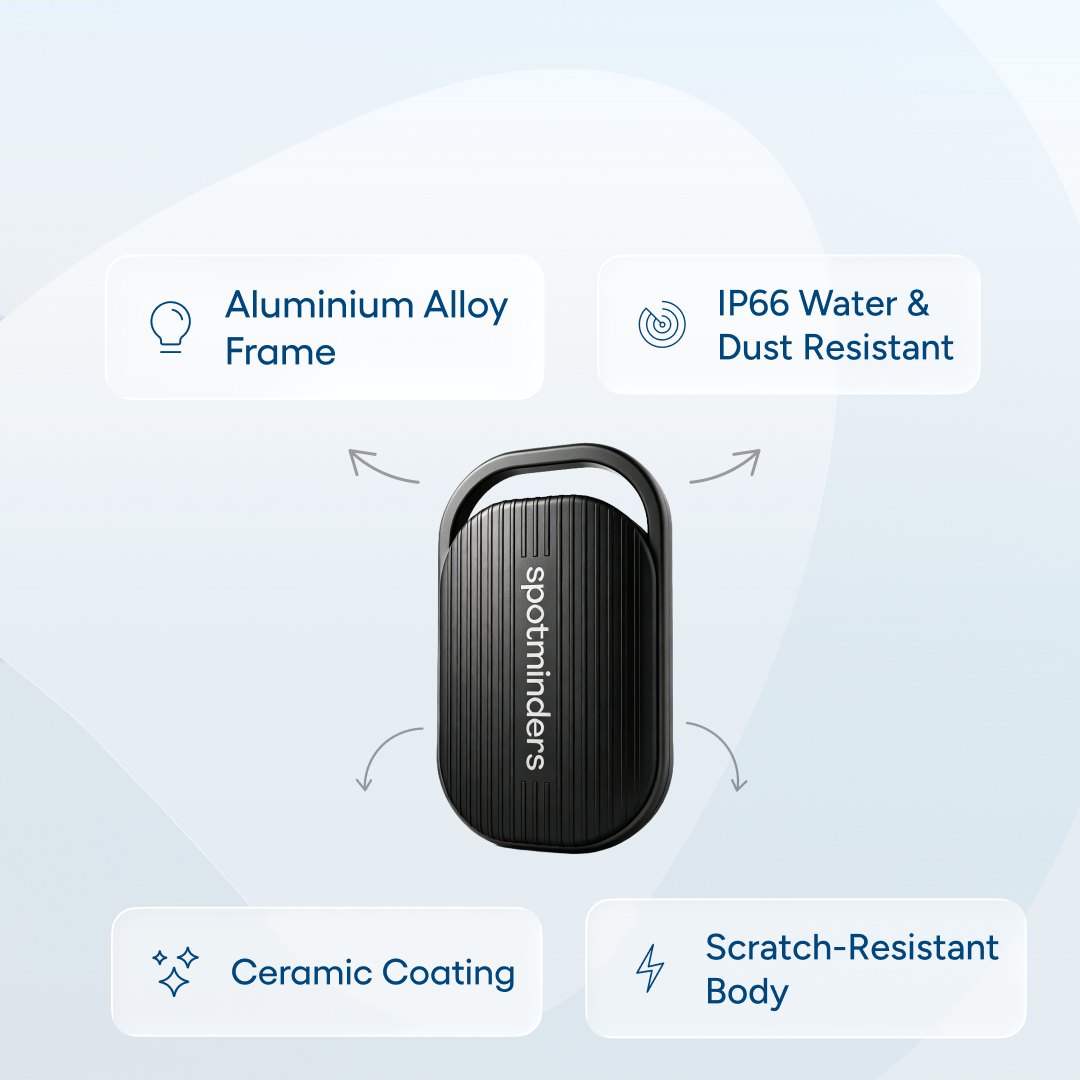 Aluminium alloy frame, IP66 water and dust resistant, ceramic coating, scratch-resistant body