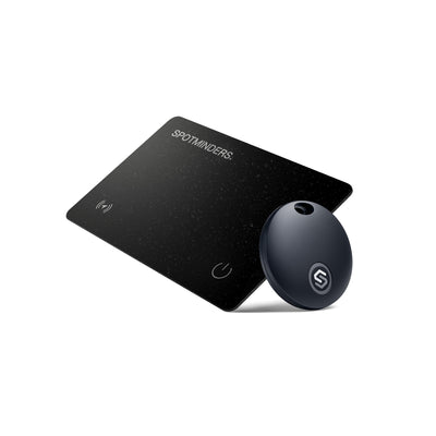 Daily Duo (Wallet & Key) – black card + smart tag