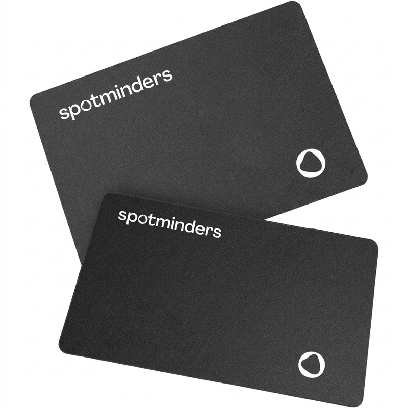 Two ultra-slim tracking cards