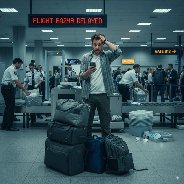 Real-time luggage tracking on phone at airport