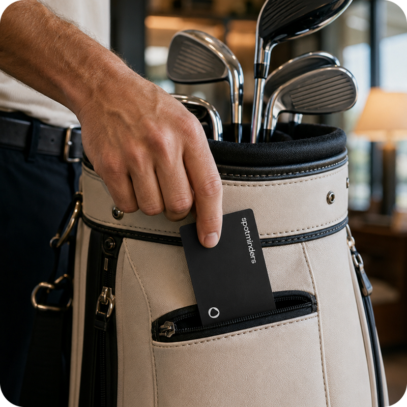 Golf bags.