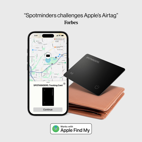 Spotminders Tracking Cards vs AirTags comparison