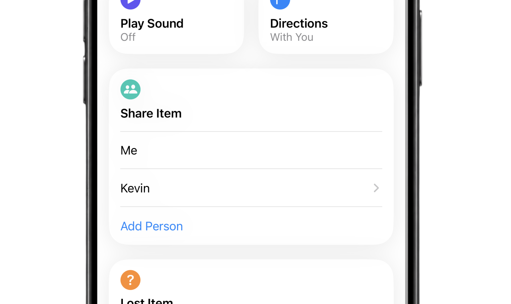 Share your card with family