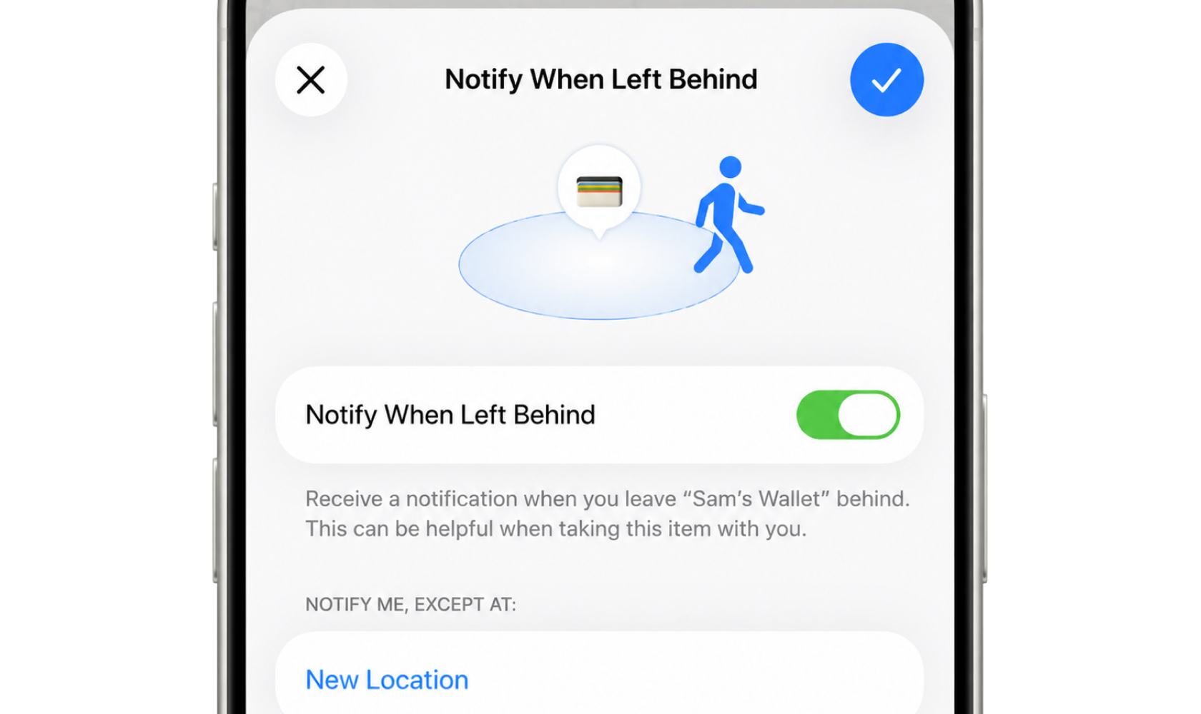 Set up Left Behind notifications