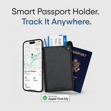 Funda para pasaporte con seguimiento