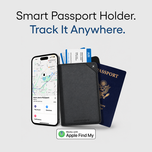 Funda para pasaporte con seguimiento