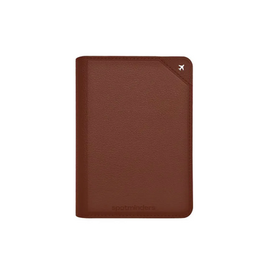 Passport Tracker Cognac Brown