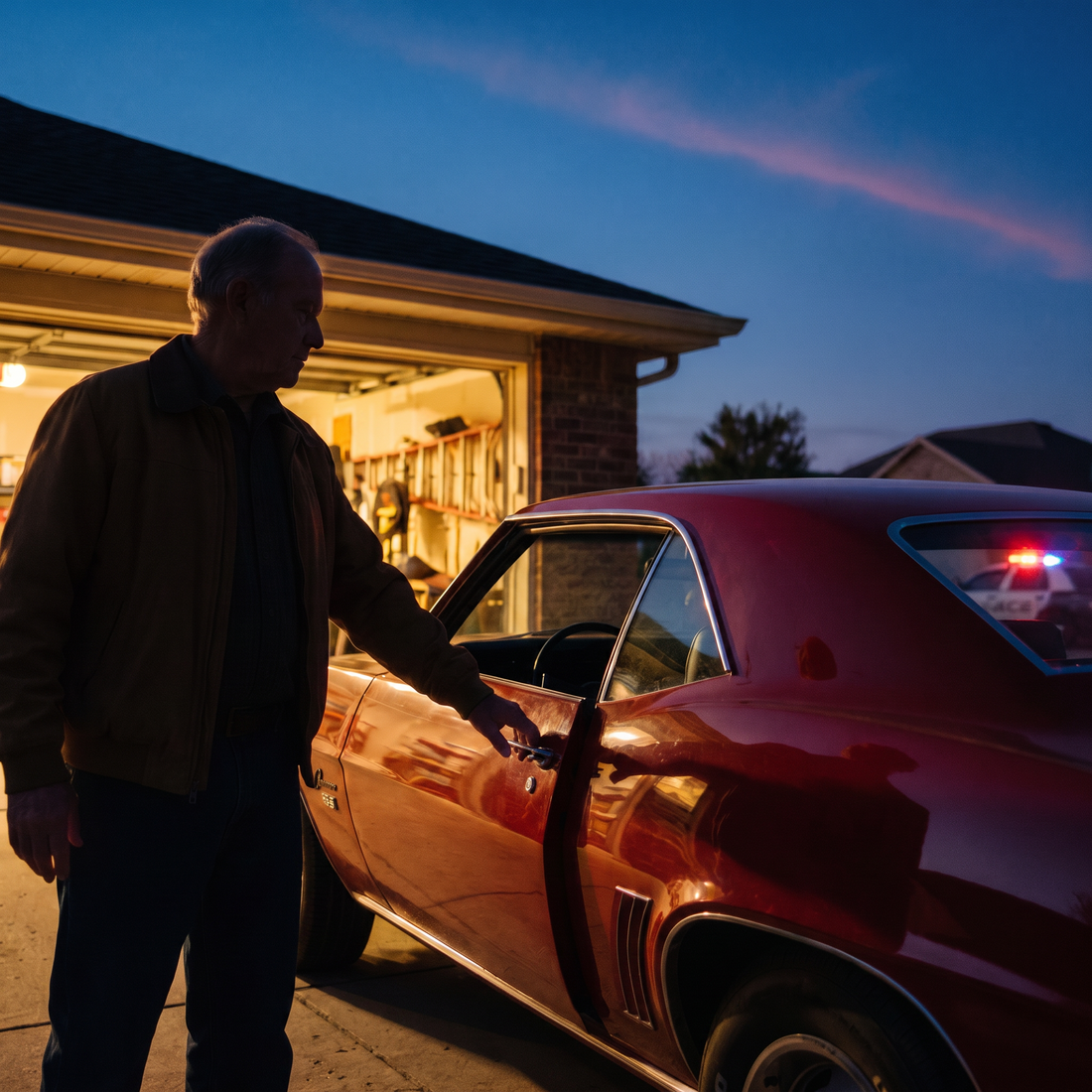 Bill with his recovered 1969 Camaro RS